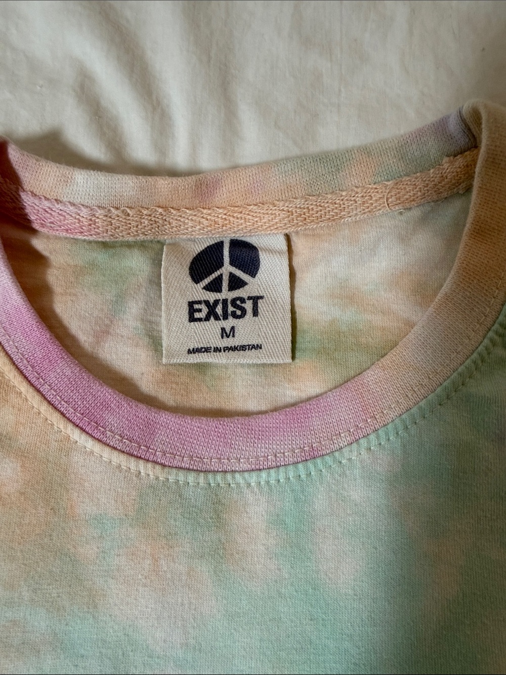 Exist Pastel Tie-Dye Long Sleeve Tee with Sea Turtle Pocket - Picture 2 of 8